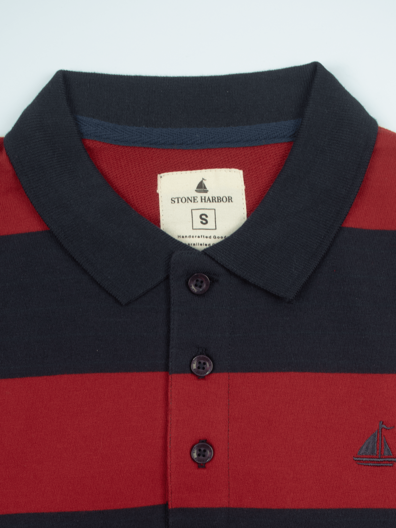 Stone Harbor MEN'S LONG SLEEVE STRIPER POLO
