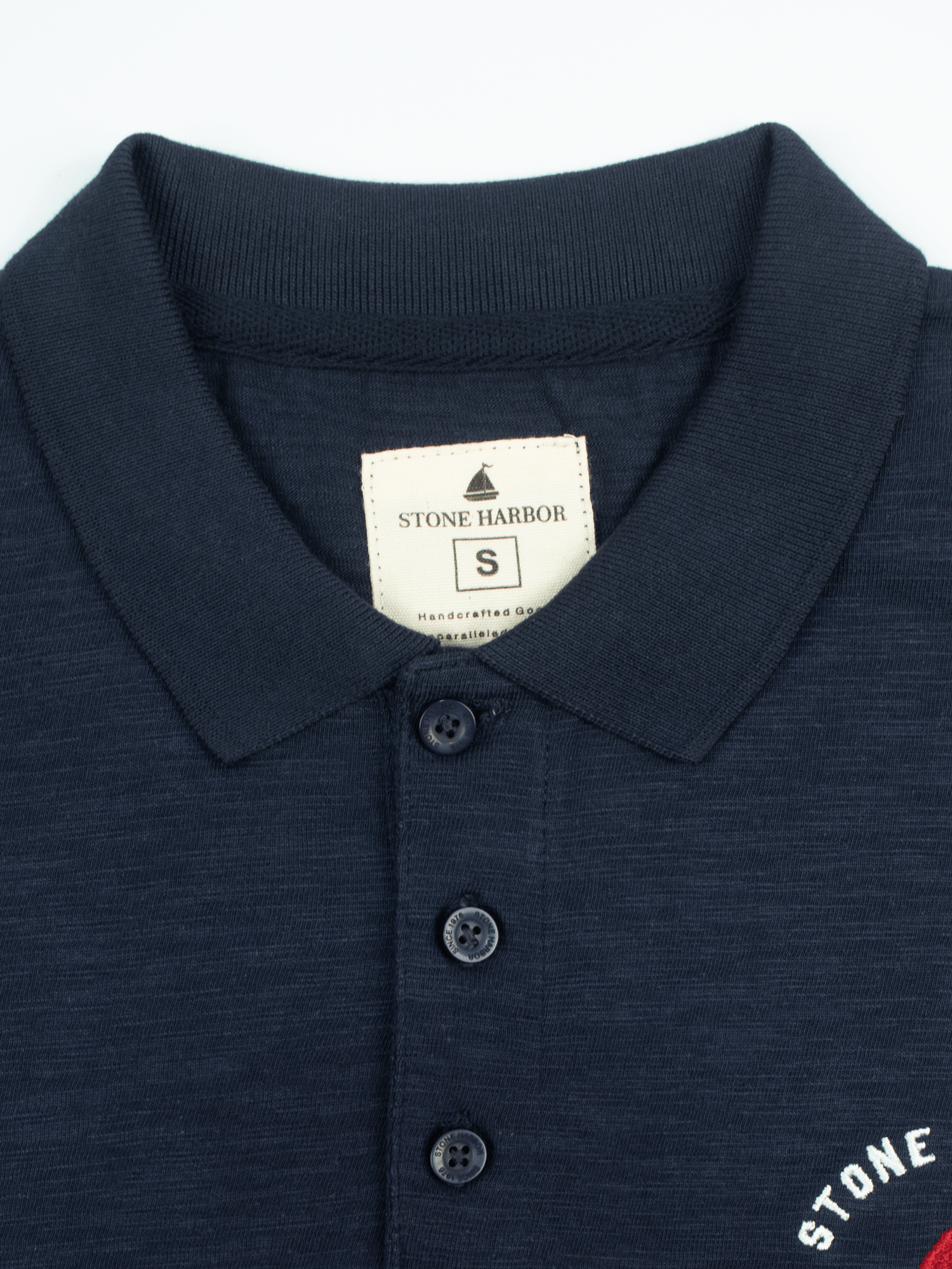 Stone Harbor MEN'S NAVY LONG SLEEVES POLO