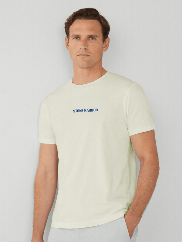 Stone Harbor MEN'S OFF WHITE BASIC T-SHIRT