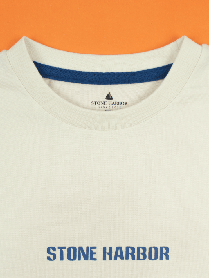 Stone Harbor MEN'S OFF WHITE BASIC T-SHIRT