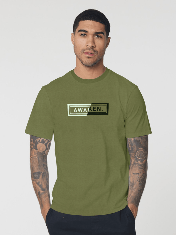 Stone Harbor MEN'S OLIVE AWAKEN T-SHIRT
