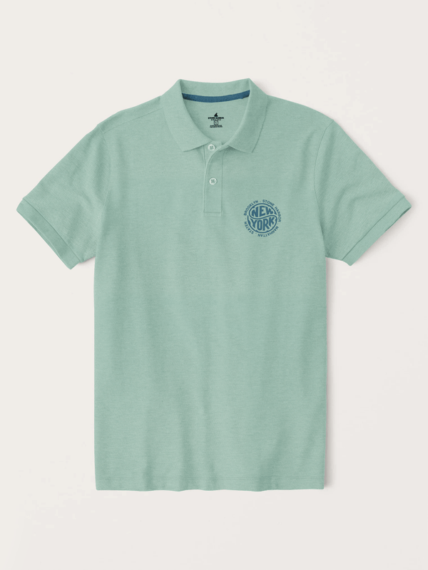 Stone Harbor Men's Polo Shirt MEN'S AESTHETIC AQUA POLO SHIRT