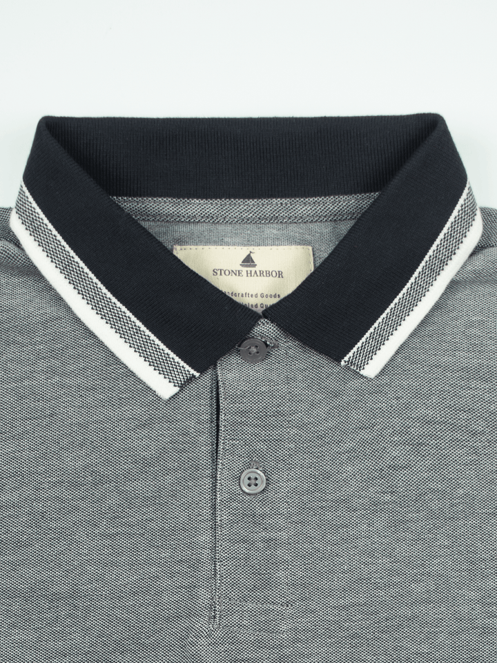 Stone Harbor Men's Polo Shirt MEN'S ELITE DUAL TONE POLO SHIRT