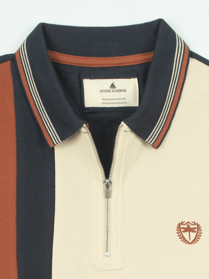 Stone Harbor Men's Polo Shirt MEN'S ELITE PANELED POLO SHIRT