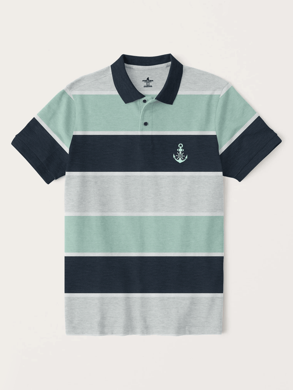 Stone Harbor Men's Polo Shirt MEN'S MULTI STRIPER POLO SHIRT