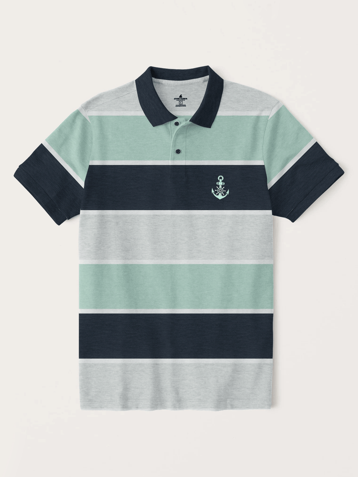 Stone Harbor Men's Polo Shirt MEN'S MULTI STRIPER POLO SHIRT
