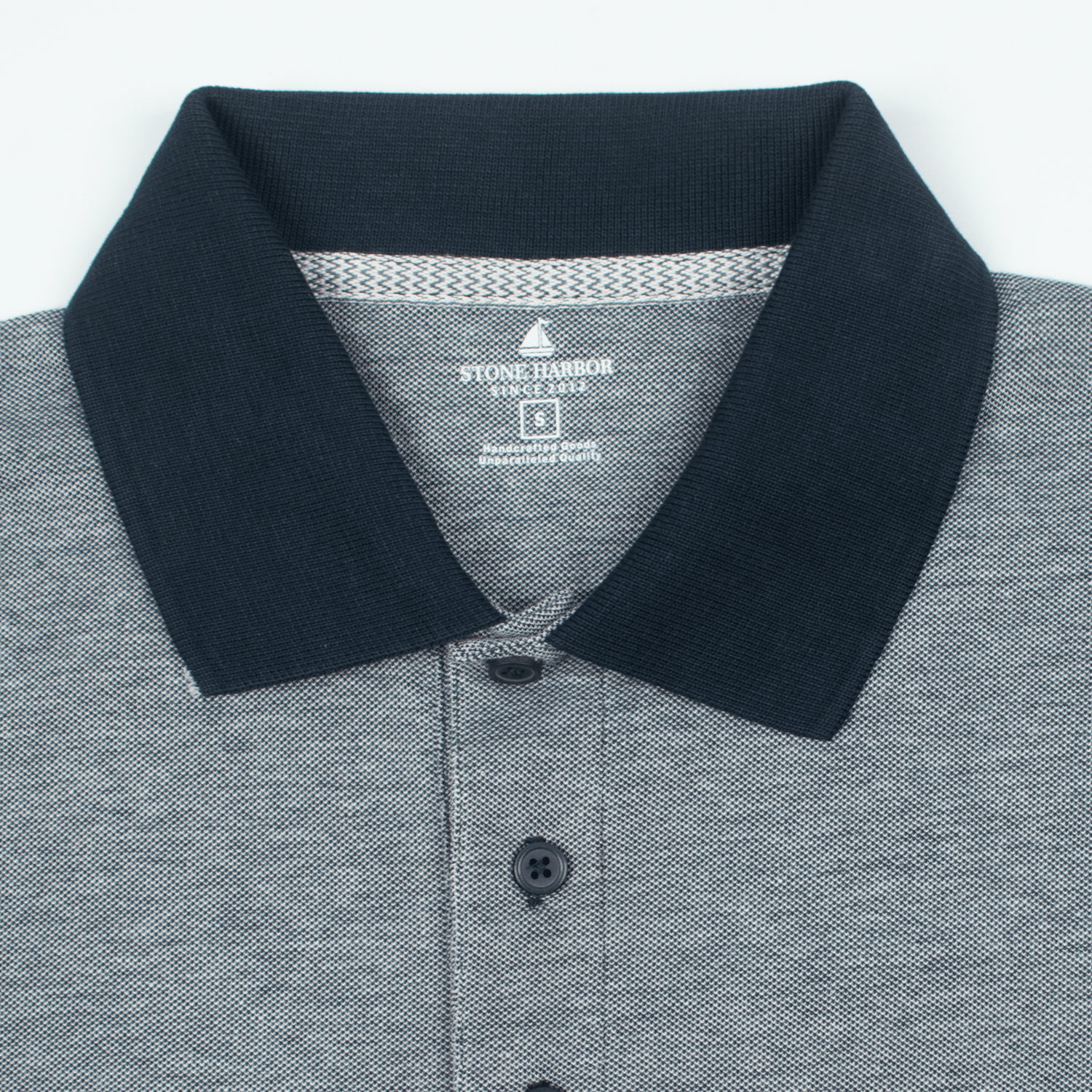 Stone Harbor Men's Polo Shirt MEN'S PREMIUM TEXTURED PIQUE POLO
