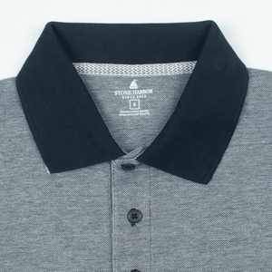 Stone Harbor Men's Polo Shirt MEN'S PREMIUM TEXTURED PIQUE POLO