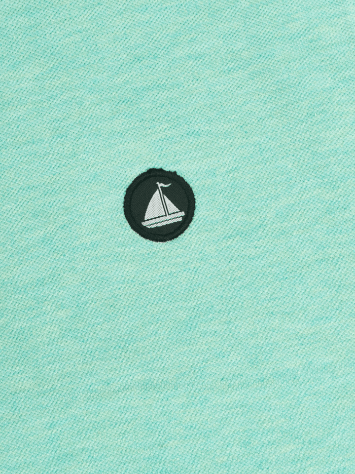 Stone Harbor Men's Polo Shirt MEN'S TEXTURED AQUA POLO SHIRT