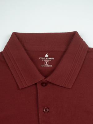 Stone Harbor MEN'S PREMIUM BURGUNDY POLO SHIRT