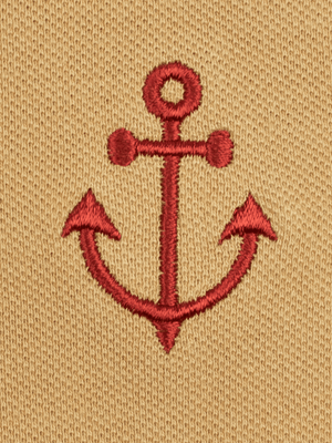 Stone Harbor MEN'S PREMIUM CAMEL ANCHOR POLO