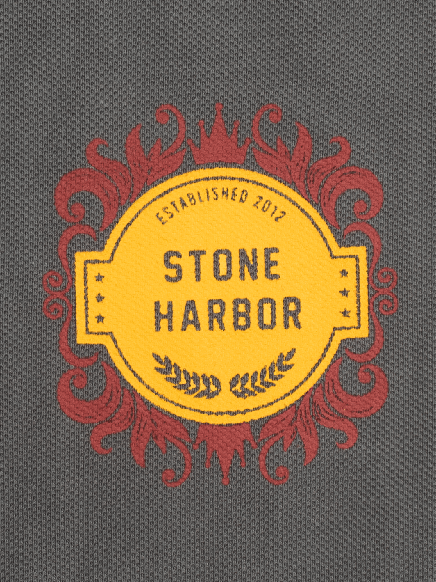 Stone Harbor MEN'S PREMIUM CHARCOAL POLO SHIRT