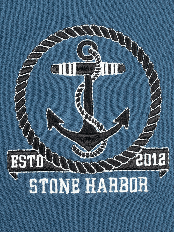 Stone Harbor MEN'S PREMIUM EMBELLISHED POLO SHIRT