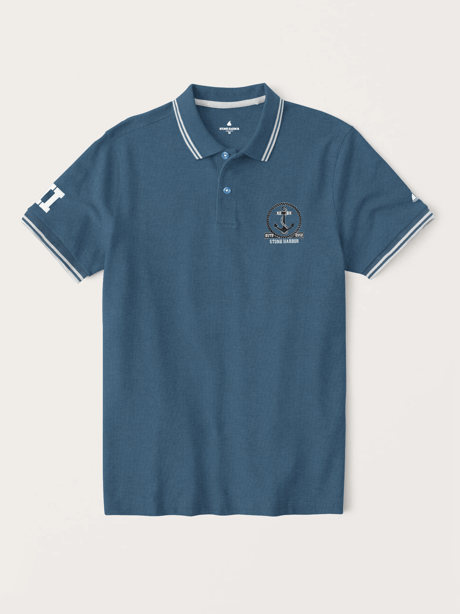 Stone Harbor MEN'S PREMIUM EMBELLISHED POLO SHIRT