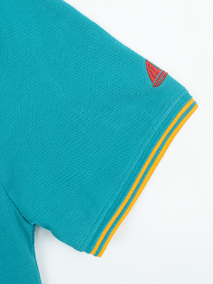 Stone Harbor MEN'S PREMIUM EMBELLISHED TEAL POLO