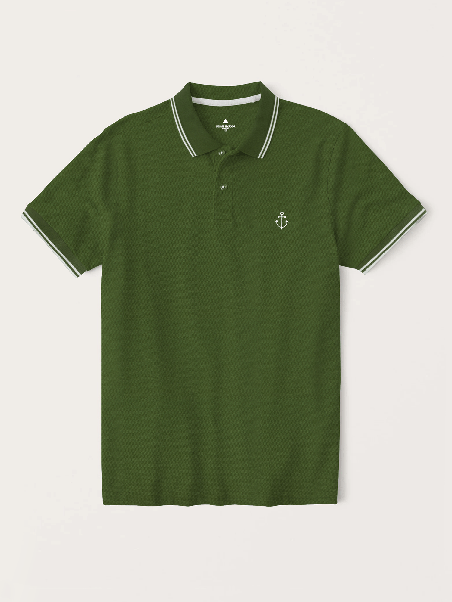 Stone Harbor MEN'S PREMIUM GREEN POLO SHIRT