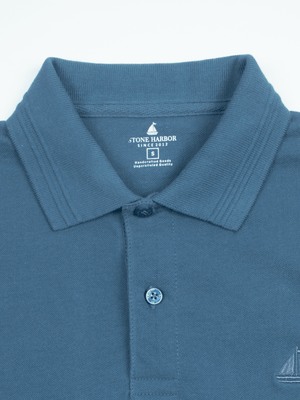 Stone Harbor MEN'S PREMIUM LIGHT NAVY POLO