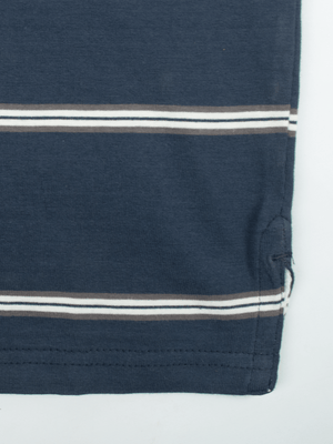 Stone Harbor MEN'S PREMIUM NAVY STRIPER POLO