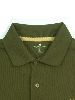 Stone Harbor MEN'S PREMIUM OLIVE POLO SHIRT