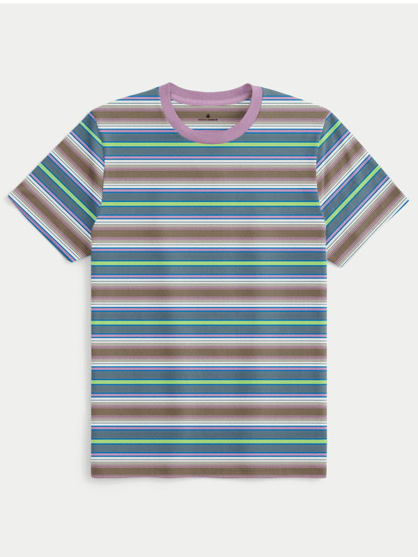 Stone Harbor MEN'S PURPLE STRIPER T-SHIRT