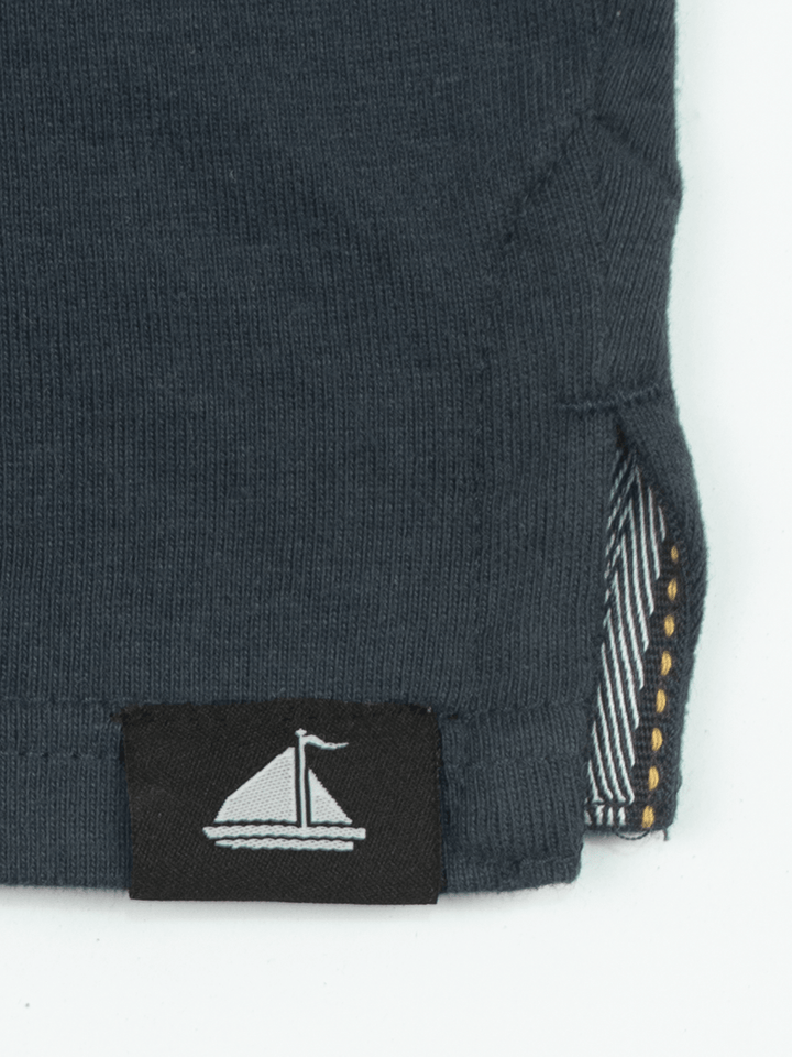 Stone Harbor Men's Rugby Shirt MEN'S NAVY STRIPER SIGNATURE RUGBY