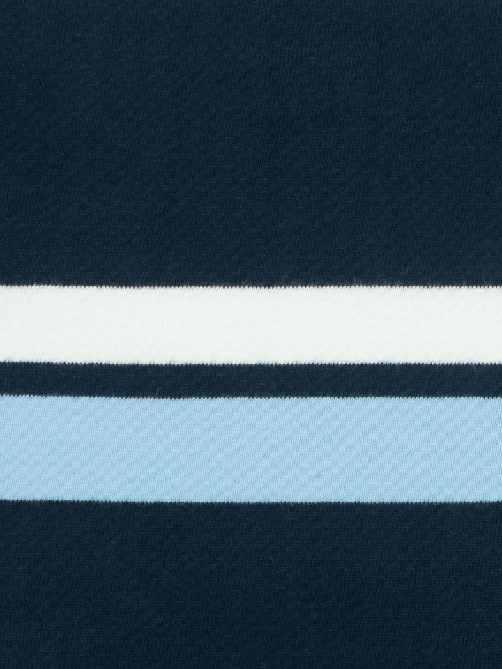 Stone Harbor Men's Rugby Shirt MEN'S PREMIUM BLUE STRIPER RUGBY