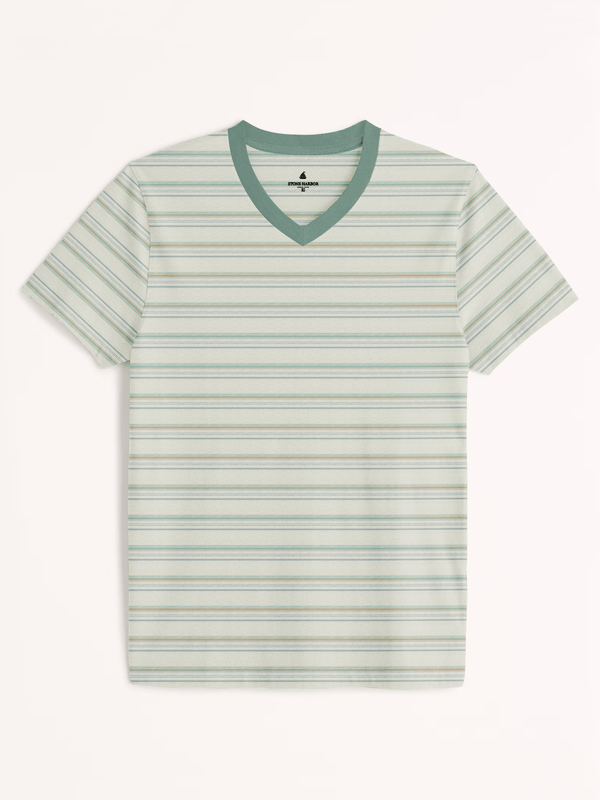 Stone Harbor MEN'S STRIPER V-NECK T-SHIRT