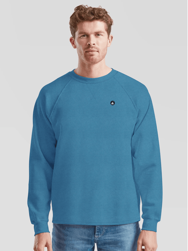 Stone Harbor Men's Sweatshirt MEN'S BLUE FLEECE RAGLAN SWEATSHIRT