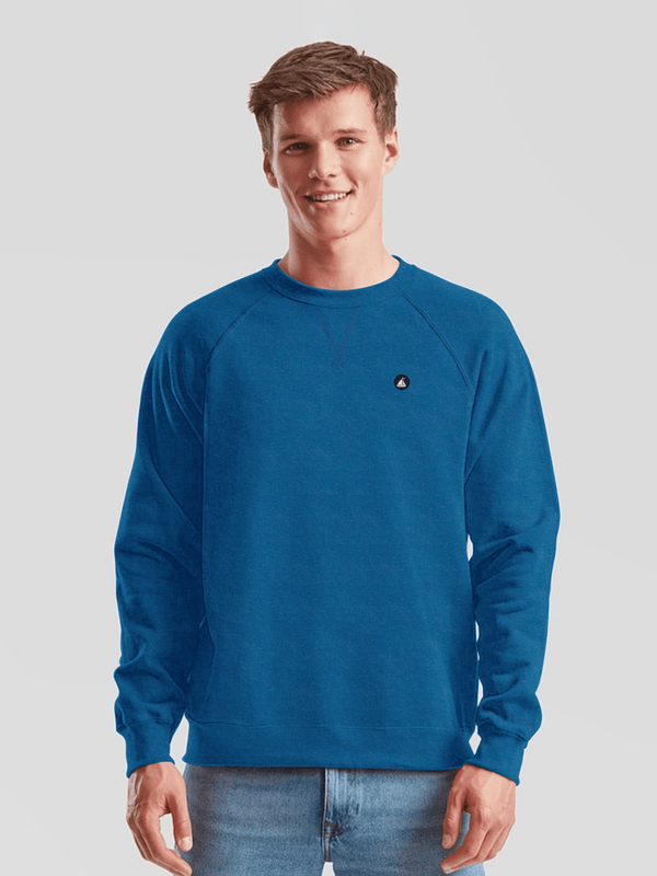 Stone Harbor Men's Sweatshirt MEN'S BLUE TERRY RAGLAN SWEATSHIRT