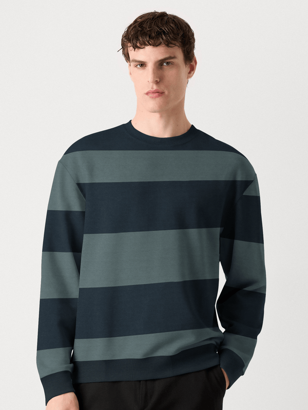 Stone Harbor Men's Sweatshirt MEN'S D.BLUE STRIPER SWEATSHIRT