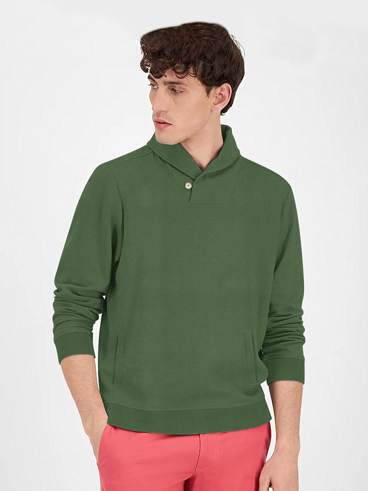 Stone Harbor Men's Sweatshirt MEN'S EXCLUSIVE FLEECE SHAWL NECK SHIRT