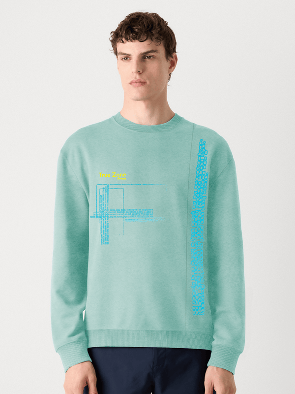 Stone Harbor Men's Sweatshirt MEN'S EXLCUSIVE TEAL FLEECE SWEATSHIRT
