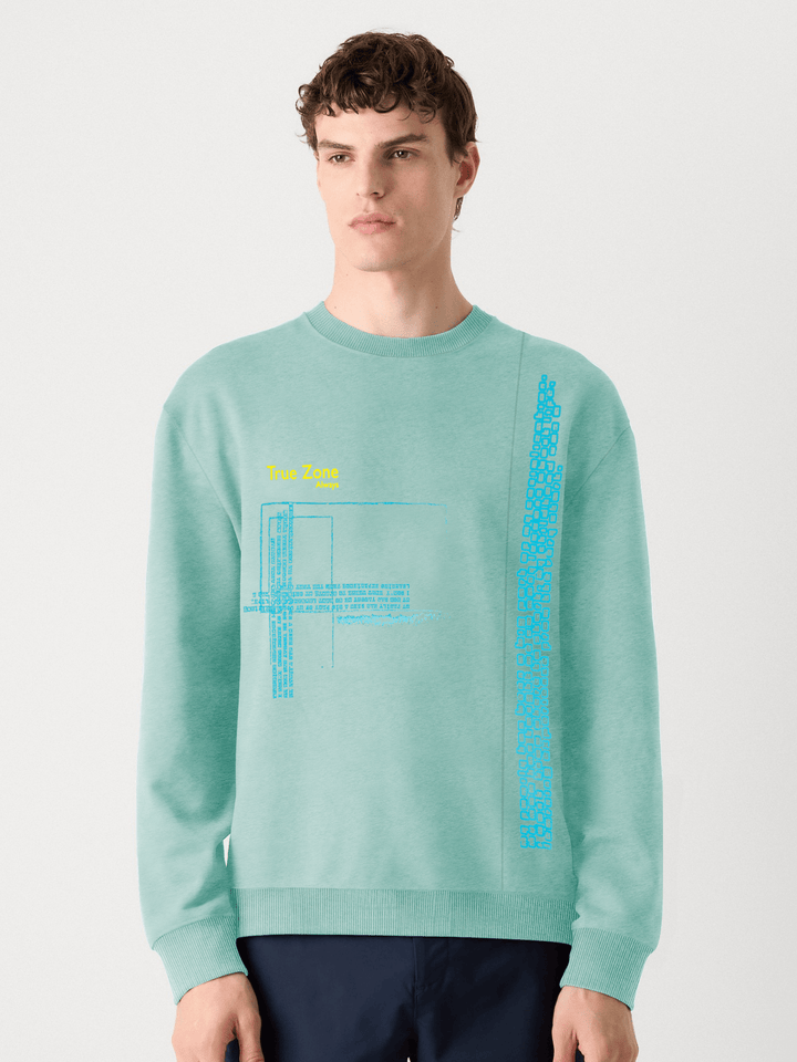 Stone Harbor Men's Sweatshirt MEN'S EXLCUSIVE TEAL FLEECE SWEATSHIRT