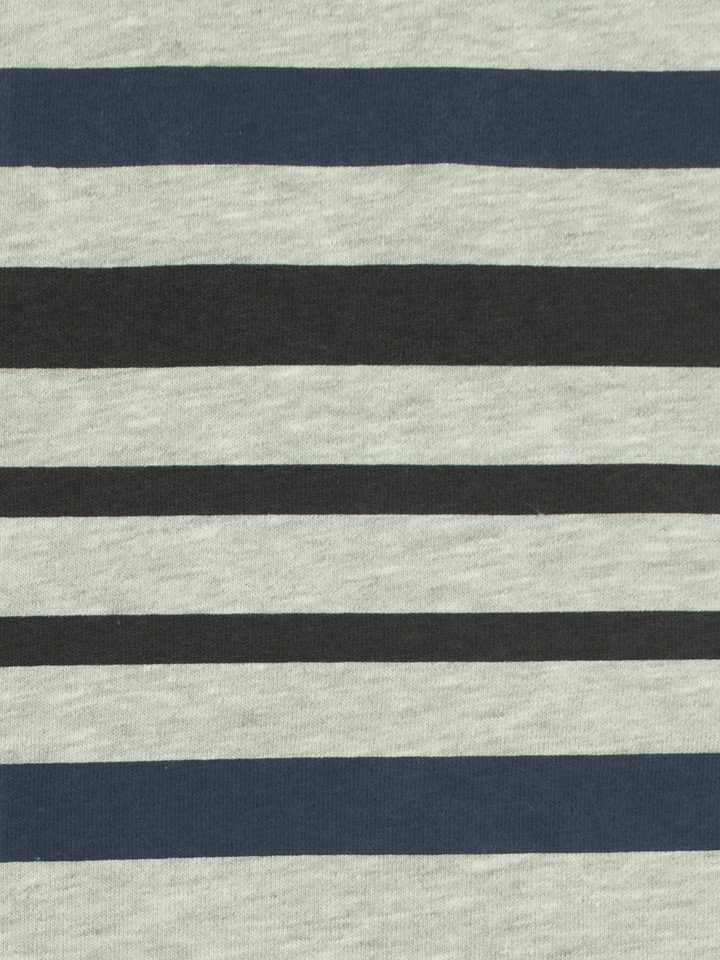 Stone Harbor Men's Sweatshirt MEN'S GREY STRIPED FLEECE SWEATSHIRT