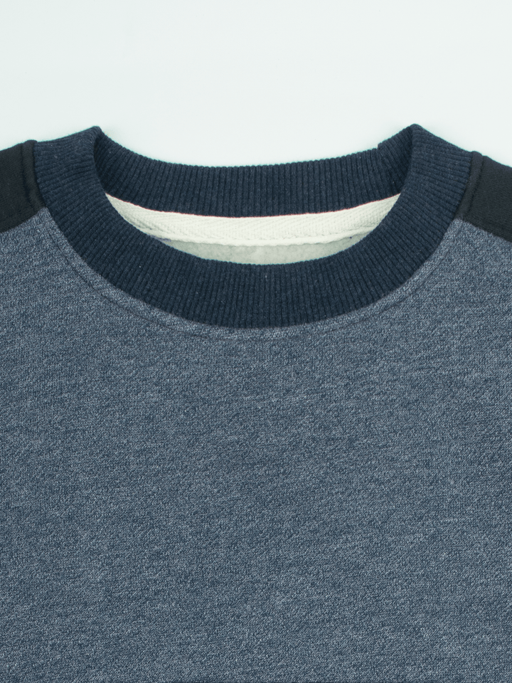 Stone Harbor Men's Sweatshirt MEN'S NAVY PANELED FLEECE SWEATSHIRT