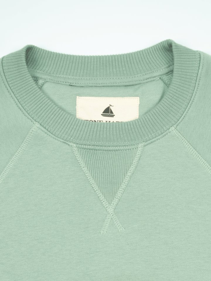 Stone Harbor Men's Sweatshirt MEN'S SAGE FLEECE RAGLAN SWEATSHIRT