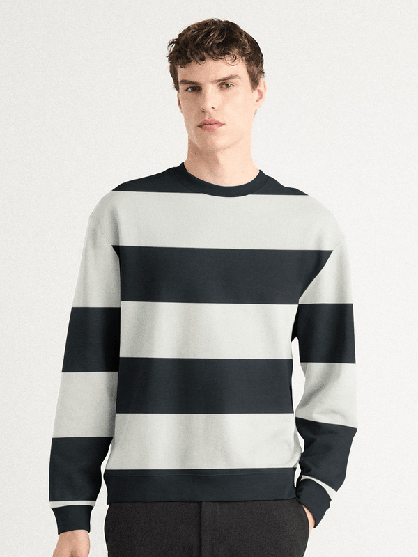 Stone Harbor Men's Sweatshirt MEN'S STRIPED TERRY SWEATSHIRT