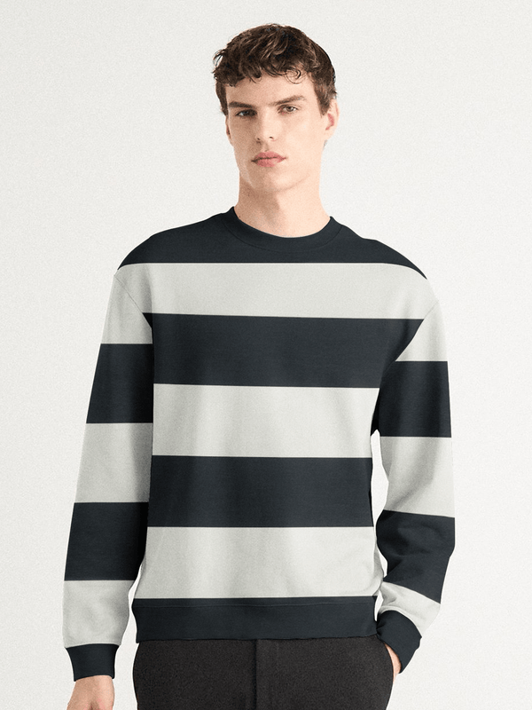 Stone Harbor Men's Sweatshirt MEN'S STRIPED TERRY SWEATSHIRT