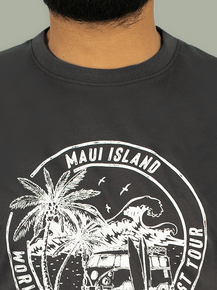 Stone Harbor Men's T-Shirt MEN'S CHARCOAL GRAPHIC T-SHIRT
