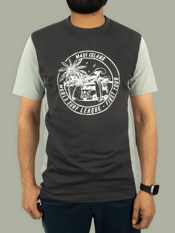 Stone Harbor Men's T-Shirt MEN'S CHARCOAL GRAPHIC T-SHIRT