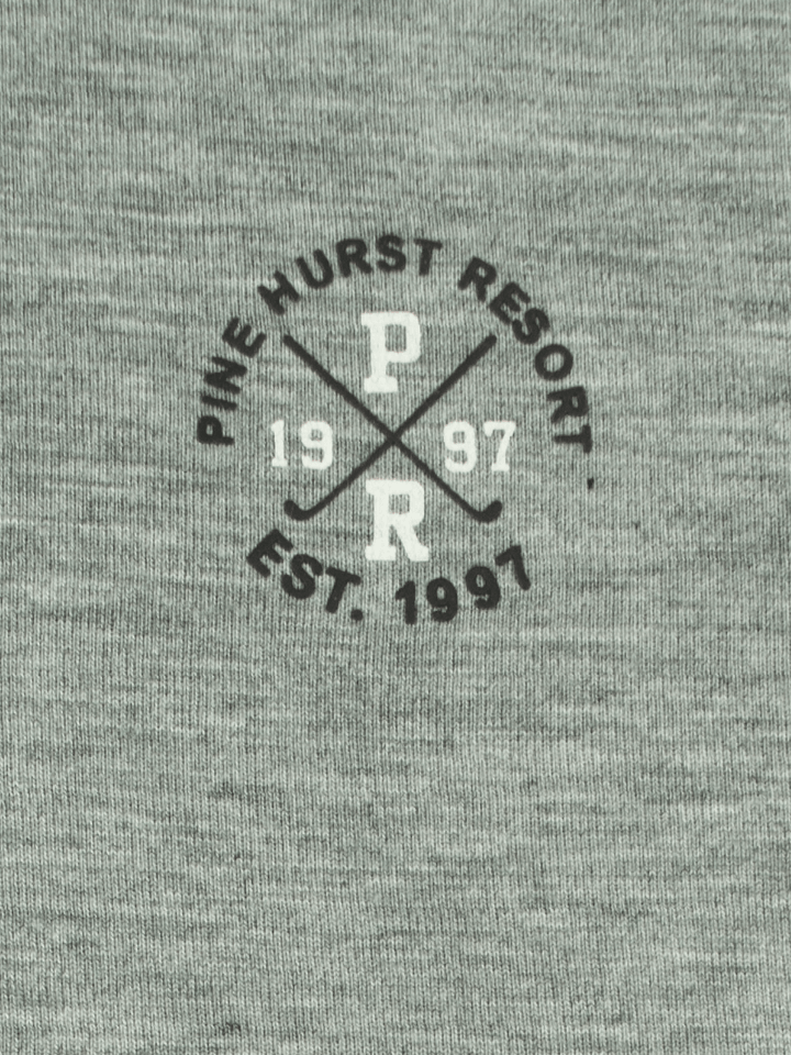Stone Harbor Men's T-Shirt MEN'S GREY TEXTURED HENLEY