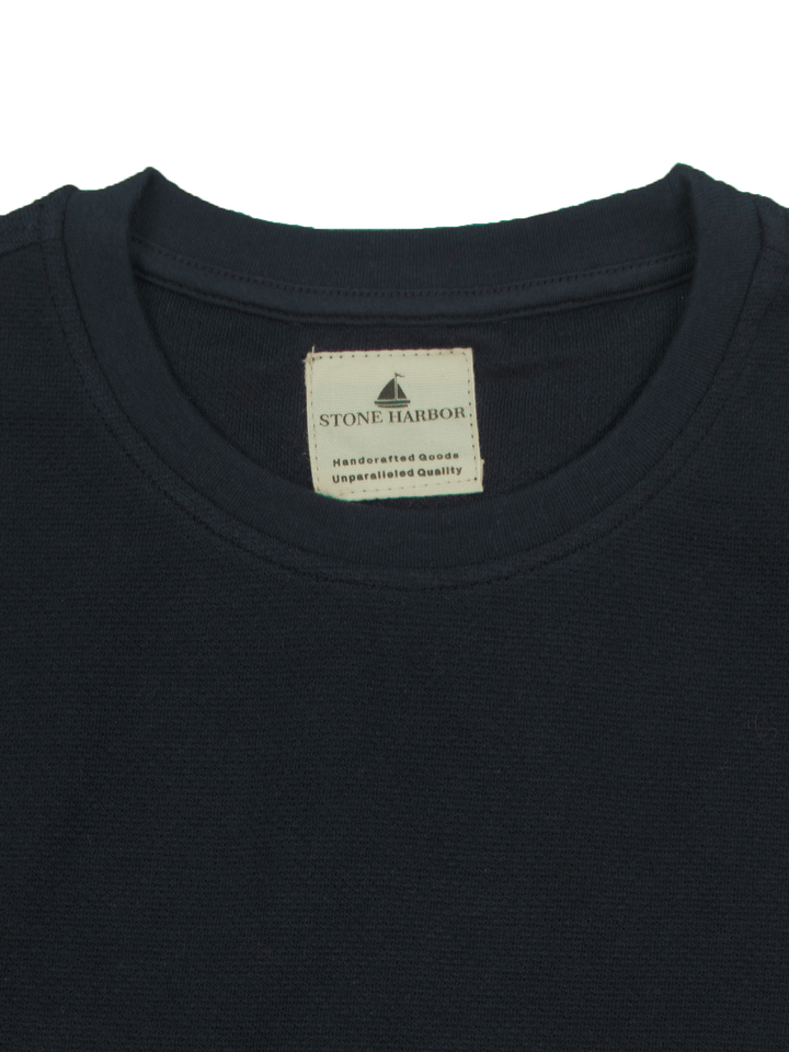 Stone Harbor Men's T-Shirt MEN'S NAVY TEXTURED T-SHIRT