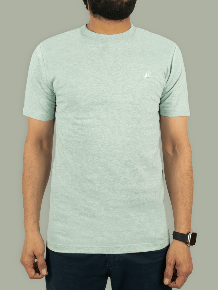 Stone Harbor Men's T-Shirt MEN'S TEXTURED AQUA T-SHIRT