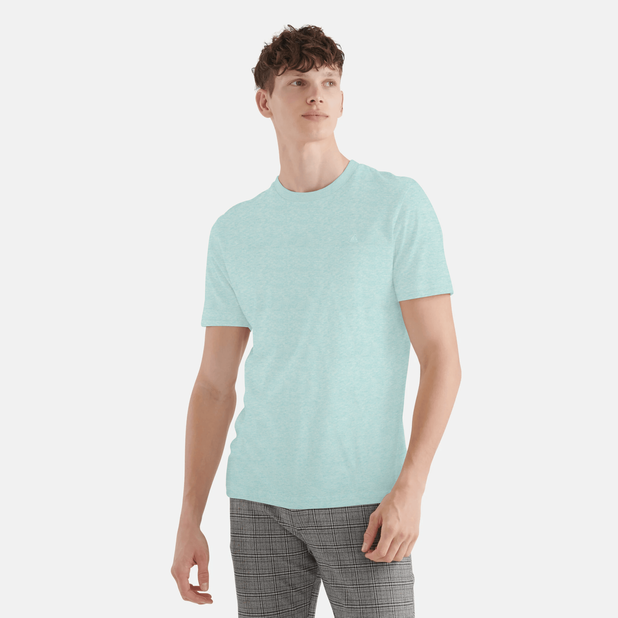 Stone Harbor Men's T-Shirt MEN'S TEXTURED AQUA T-SHIRT