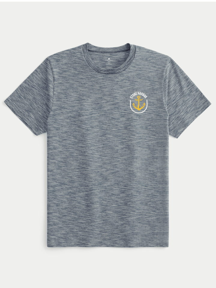 Stone Harbor Men's T-Shirt MEN'S TEXTURED BLUE T-SHIRT