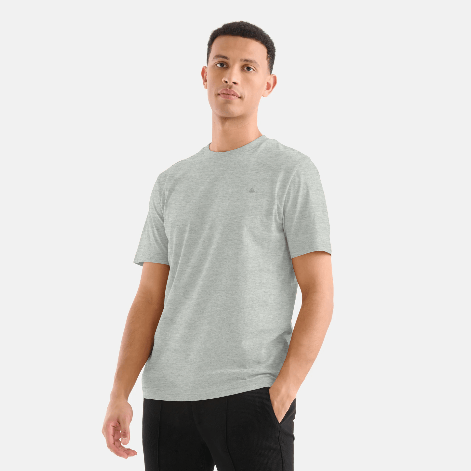 MEN S TEXTURED GREY T SHIRT Grey S
