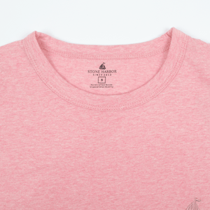 Stone Harbor Men's T-Shirt MEN'S TEXTURED PINK T-SHIRT