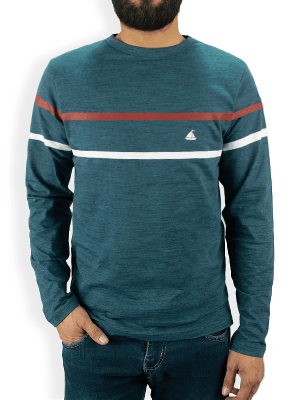 Stone Harbor Men's T-Shirt MEN'S TEXTURED TEAL T-SHIRT
