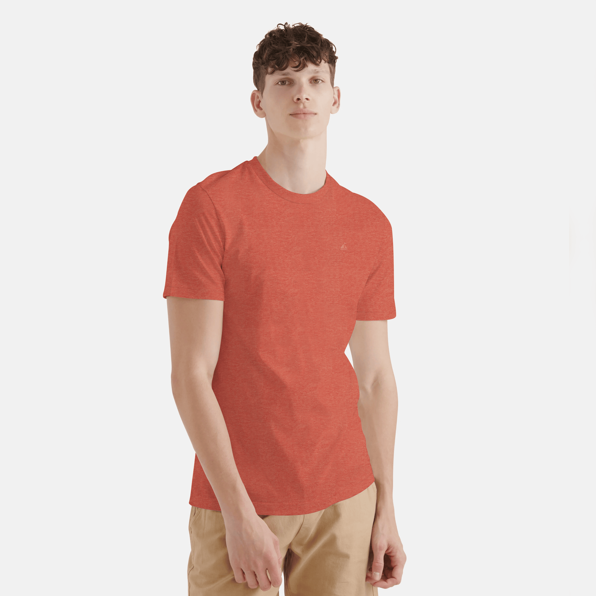 Stone Harbor Men's T-Shirt MEN'S TEXTURED TOMATO RED T-SHIRT