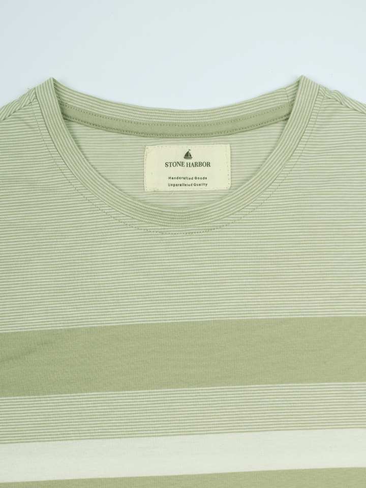 Stone Harbor Men's T-Shirt MEN'S YARN DYED OLIVE T-SHIRT